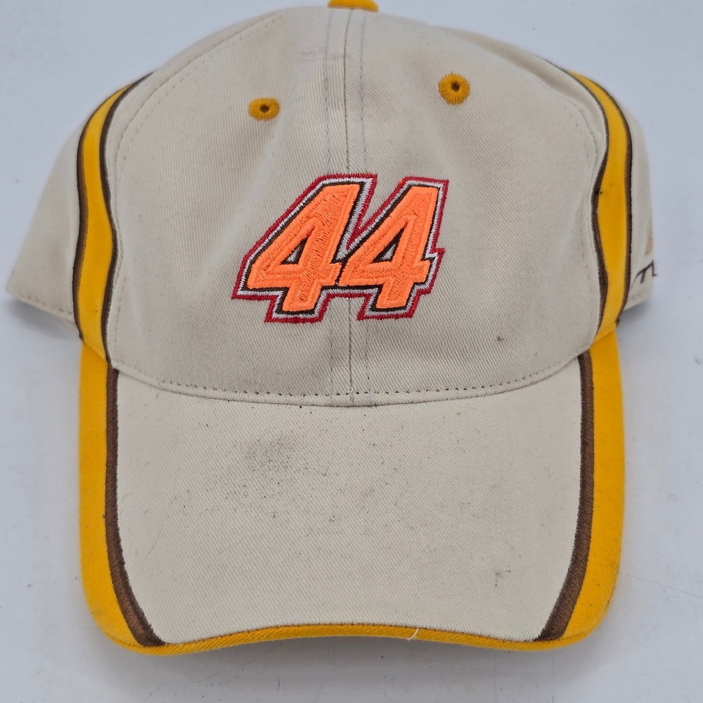 Checkered Flag Sports NASCAR Mens OSFA Hat Tan Dale Jarrett 44 UPS Racing Cap